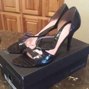 Kenneth Cole Black Leather Heels